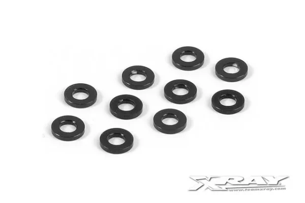 Alu Shim 3x6x1,0mm Black (10)