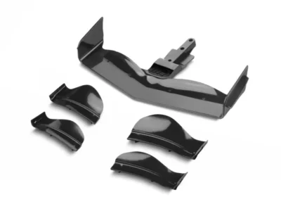 Xray X1 Composite Adjustable Front Wing - Black Flat Design